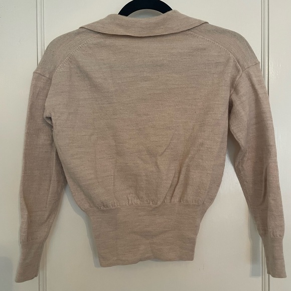 Madewell Oatmeal Wool Sweater - Picture 2 of 6